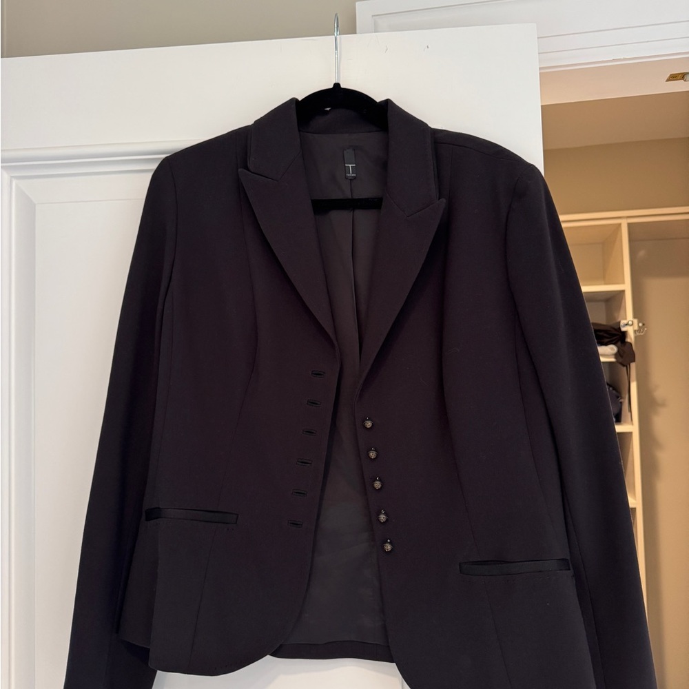 T Tahari Black Blazer